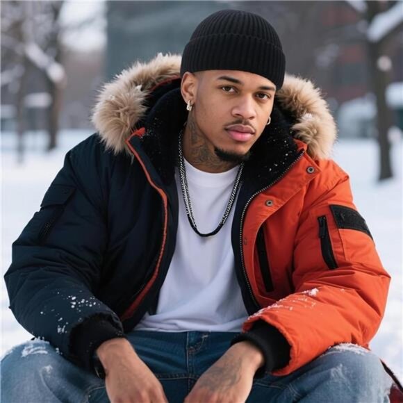 Wool Fisherman Beanies for Men Women Red - Picture 5 of 7